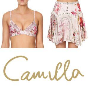 Camilla Istenanya Mini Skirt With Crop Top XS Small b101